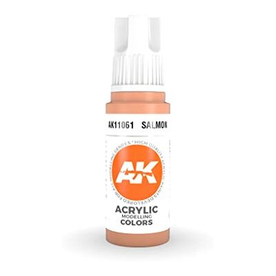 AK Interactive AK Acrylics 3Gen AK11061 Salmon (17ml) - Publicité AK Interactive AK Acrylics 3Gen AK11061 Salmon (17ml) - Publicité