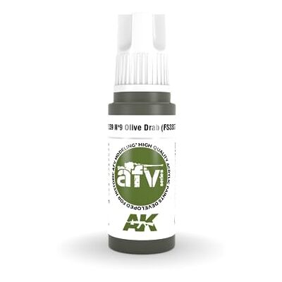 AK Interactive AK Acrylics 3Gen AFV AK11339 Nr9 Olive Drab (FS33070) (17ml) - Publicité AK Interactive AK Acrylics 3Gen AFV AK11339 Nr9 Olive Drab (FS33070) (17ml) - Publicité