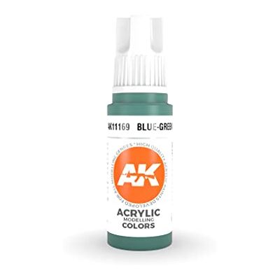 AK Interactive AK Acrylics 3Gen AK11169 Blue-Green (17ml) - Publicité AK Interactive AK Acrylics 3Gen AK11169 Blue-Green (17ml) - Publicité