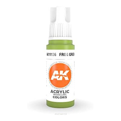 AK Interactive AK Acrylics 3Gen AK11136 Frog Green (17ml) - Publicité AK Interactive AK Acrylics 3Gen AK11136 Frog Green (17ml) - Publicité