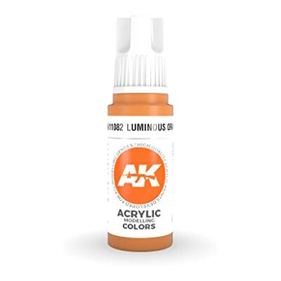 AK Interactive AK Acrylics 3Gen AK11082 Luminous Orange (17ml) - Publicité AK Interactive AK Acrylics 3Gen AK11082 Luminous Orange (17ml) - Publicité