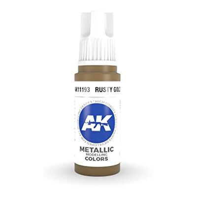 AK Interactive AK Acrylics 3Gen AK11193 Rusty Gold (17ml) - Publicité AK Interactive AK Acrylics 3Gen AK11193 Rusty Gold (17ml) - Publicité