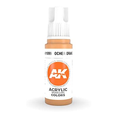 AK Interactive AK Acrylics 3Gen AK11099 Ocher Orange (17ml) - Publicité AK Interactive AK Acrylics 3Gen AK11099 Ocher Orange (17ml) - Publicité