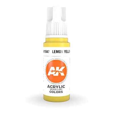 AK Interactive AK Acrylics 3Gen AK11047 Lemon Yellow (17ml) - Publicité AK Interactive AK Acrylics 3Gen AK11047 Lemon Yellow (17ml) - Publicité