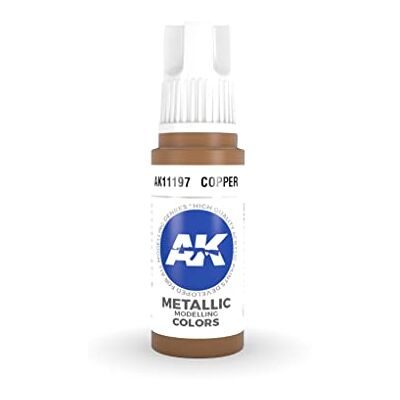 AK Interactive AK Acrylics 3Gen AK11197 Copper (17ml) - Publicité AK Interactive AK Acrylics 3Gen AK11197 Copper (17ml) - Publicité