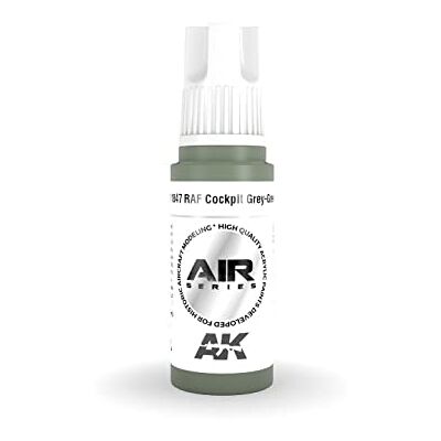 AK Interactive AK Acrylics 3Gen AIRCRAFT AK11847 RAF Cockpit Grey-Green (17ml) - Publicité AK Interactive AK Acrylics 3Gen AIRCRAFT AK11847 RAF Cockpit Grey-Green (17ml) - Publicité