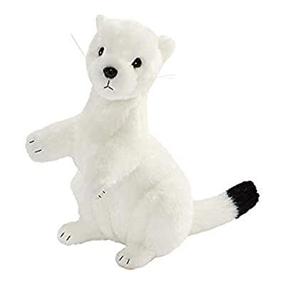 Anima Peluche Hermine Blanche Dressée 23cmH - Publicité Anima Peluche Hermine Blanche Dressée 23cmH - Publicité