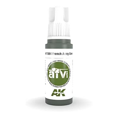 AK Interactive AK Acrylics 3Gen AFV AK11364 French Army Green (17ml) - Publicité AK Interactive AK Acrylics 3Gen AFV AK11364 French Army Green (17ml) - Publicité