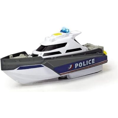 Dickie Toys Bateau Forces Spéciales Echelle 1/24ème (25cm) Effets Sonores et Lumineux Dès 3 Ans 203714010002 Blanc - Publicité Dickie Toys Bateau Forces Spéciales Echelle 1/24ème (25cm) Effets Sonores et Lumineux Dès 3 Ans 203714010002 Blanc - Publicité