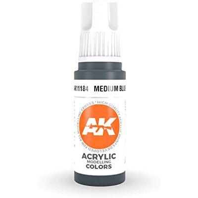 AK Interactive 3rd Gen Acrylic Medium Blue 17ml - Publicité AK Interactive 3rd Gen Acrylic Medium Blue 17ml - Publicité
