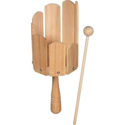 Goki 61840 Tambour mélangeur en Bois avec maillet Instrument de Rythme pour Enfants à partir de 3 Ans Jouet Musical avec Sons clairs 24,5 cm - Publicité Goki 61840 Tambour mélangeur en Bois avec maillet Instrument de Rythme pour Enfants à partir de 3 Ans Jouet Musical avec Sons clairs 24,5 cm - Publicité