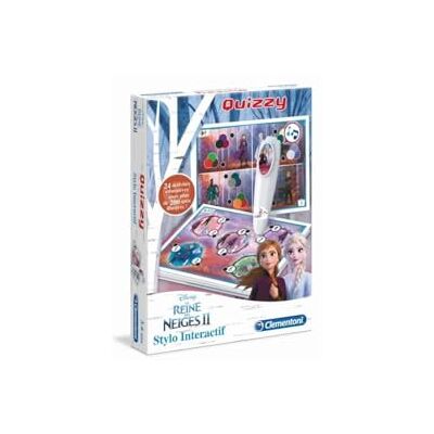 Clementoni 52408 Disney Quizzy La Reine des Neiges 2 Jeu Educatif pour Enfants de 3 à 6 Ans avec Stylo Interactif, 24 Activités Diverses, et Plus de 200 Quiz Illustrés - Publicité Clementoni 52408 Disney Quizzy La Reine des Neiges 2 Jeu Educatif pour Enfants de 3 à 6 Ans avec Stylo Interactif, 24 Activités Diverses, et Plus de 200 Quiz Illustrés - Publicité