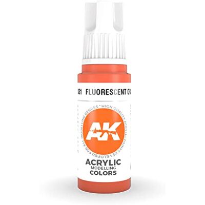 AK Interactive 3rd Gen Acrylic Fluorescent Orange 17ml - Publicité AK Interactive 3rd Gen Acrylic Fluorescent Orange 17ml - Publicité