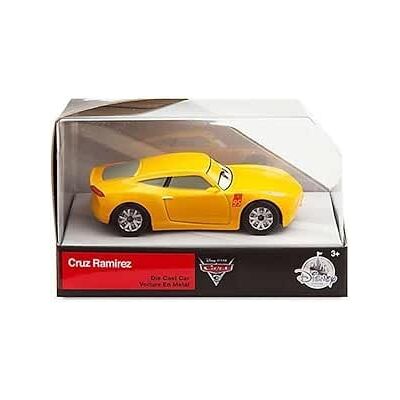 Disney Cars Cruz Ramirez Die-Cast Voiture Jaune Échelle 1/43 pour Enfants à partir de 3 Ans - Publicité Disney Cars Cruz Ramirez Die-Cast Voiture Jaune Échelle 1/43 pour Enfants à partir de 3 Ans - Publicité