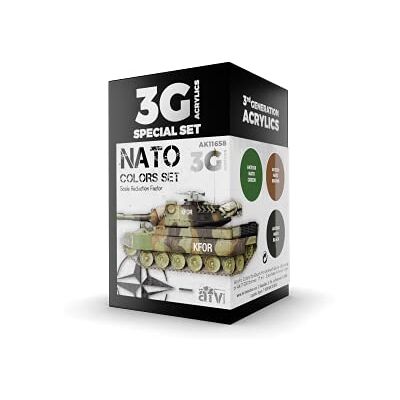 AK Interactive NATO COLORS 3G SET colori acrilici 3rd Generation 17mL - Publicité AK Interactive NATO COLORS 3G SET colori acrilici 3rd Generation 17mL - Publicité
