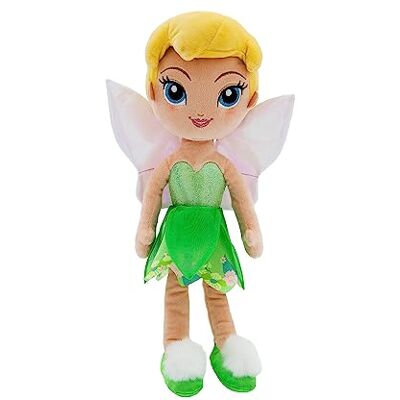 Disney Poupée princesse officielle en peluche (Fée Clochette de Peter Pan) Taille M 35,6 cm Poupée princesse avec caractéristiques brodées Jouets en peluche pour filles - Publicité Disney Poupée princesse officielle en peluche (Fée Clochette de Peter Pan) Taille M 35,6 cm Poupée princesse avec caractéristiques brodées Jouets en peluche pour filles - Publicité