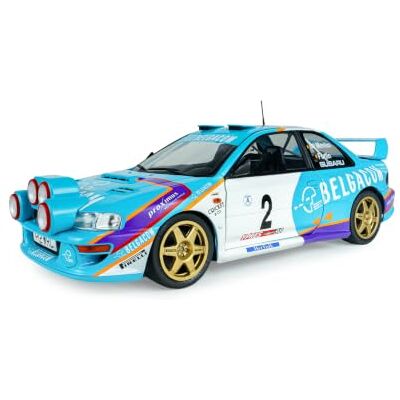 Solido 1:18 Subaru Impreza S5 WRC99 Green #2 G.DE MEVIUS/J-M.Fortin Belgium YPRES WESTHOEK Rally 1998 - Publicité Solido 1:18 Subaru Impreza S5 WRC99 Green #2 G.DE MEVIUS/J-M.Fortin Belgium YPRES WESTHOEK Rally 1998 - Publicité