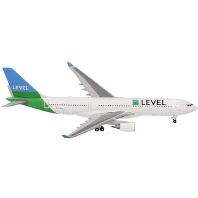 Herpa Maquette Avion Level Airbus A330-200, echelle 1/500, Model, pièce de Collection, d'avion sans Support, Figurine Metal - Publicité Herpa Maquette Avion Level Airbus A330-200, echelle 1/500, Model, pièce de Collection, d'avion sans Support, Figurine Metal - Publicité