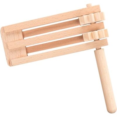 GOKI Grande Hochet Double en Bois Naturel - Jouet Musical pour Enfants 5+ - Publicité GOKI Grande Hochet Double en Bois Naturel - Jouet Musical pour Enfants 5+ - Publicité