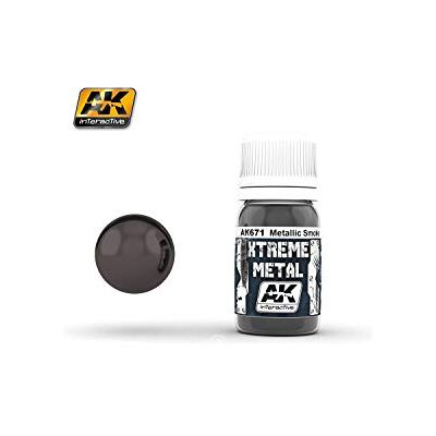 AK Interactive 30ml Extreme Metal Paints Smoke Metallic - Publicité AK Interactive 30ml Extreme Metal Paints Smoke Metallic - Publicité
