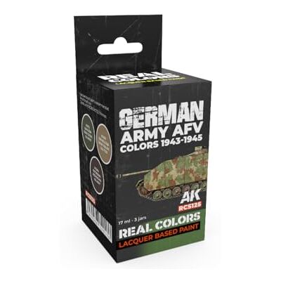 AK Interactive AK REAL COLORS SET RCS125 German Army AFV Colors 1943-1945 (3x17ml) - Publicité AK Interactive AK REAL COLORS SET RCS125 German Army AFV Colors 1943-1945 (3x17ml) - Publicité