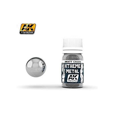 AK Interactive AK AK477 XTREME METAL CHROME (30ml) - Publicité AK Interactive AK AK477 XTREME METAL CHROME (30ml) - Publicité