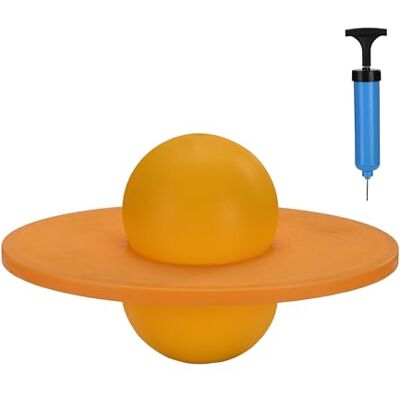 Relaxdays Pogo Ball pour Enfants, Jouet de Saut rebondissant, 25x39x28 cm, Jaune, jusqu'à 100 kg - Publicité Relaxdays Pogo Ball pour Enfants, Jouet de Saut rebondissant, 25x39x28 cm, Jaune, jusqu'à 100 kg - Publicité