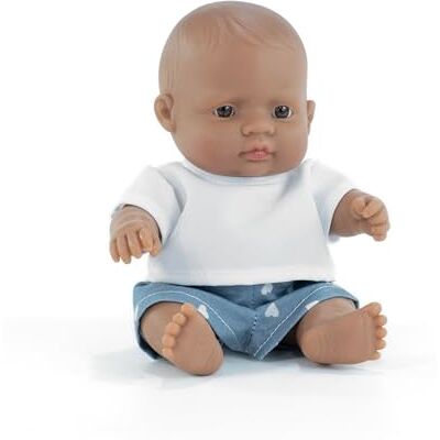 Poupée bébé garçon Miniland Fig 21cm - Poupée - Publicité Poupée bébé garçon Miniland Fig 21cm - Poupée - Publicité