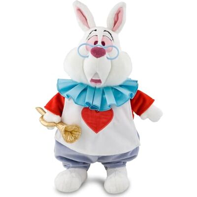 Disney Officiel Peluche Moyenne Lapin Blanc d'Alice au Pays des Merveilles, 33 cm, Figure en Peluche avec Remplissage en Granulés, pour Enfants Dès la Naissance - Publicité Disney Officiel Peluche Moyenne Lapin Blanc d'Alice au Pays des Merveilles, 33 cm, Figure en Peluche avec Remplissage en Granulés, pour Enfants Dès la Naissance - Publicité