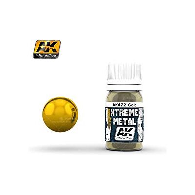AK Interactive 30ml Extreme Metal Paints Gold AK00472 - Publicité AK Interactive 30ml Extreme Metal Paints Gold AK00472 - Publicité