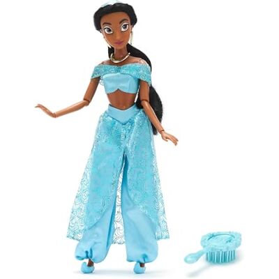 Official Poupée Classique Jasmine, Aladdin, 29 cm/11", Poupée Princesse Disney entièrement articulée avec Tenue Royale et Mini Brosse à Cheveux, à partir de 3 Ans - Publicité Official Poupée Classique Jasmine, Aladdin, 29 cm/11", Poupée Princesse Disney entièrement articulée avec Tenue Royale et Mini Brosse à Cheveux, à partir de 3 Ans - Publicité
