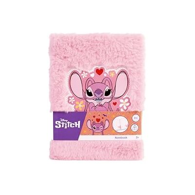 Stitch Carnet de notes en peluche A5 Rose Ange Journal moelleux pour enfants Carnet de notes avec motif Disney Livre en peluche pour filles et garçons Cadeau créatif à partir de 3 ans - Publicité Stitch Carnet de notes en peluche A5 Rose Ange Journal moelleux pour enfants Carnet de notes avec motif Disney Livre en peluche pour filles et garçons Cadeau créatif à partir de 3 ans - Publicité