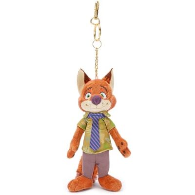 Disney Japan Official Porte-clés Petite Peluche de Nick Wilde, Zootopie, Peluche Renard avec Chemise Verte et Cravate Violette, 17 cm - Publicité Disney Japan Official Porte-clés Petite Peluche de Nick Wilde, Zootopie, Peluche Renard avec Chemise Verte et Cravate Violette, 17 cm - Publicité