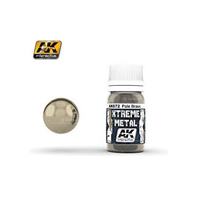 AK Interactive 30ml Extreme Metal Paints Pale Brass AK00672 - Publicité AK Interactive 30ml Extreme Metal Paints Pale Brass AK00672 - Publicité