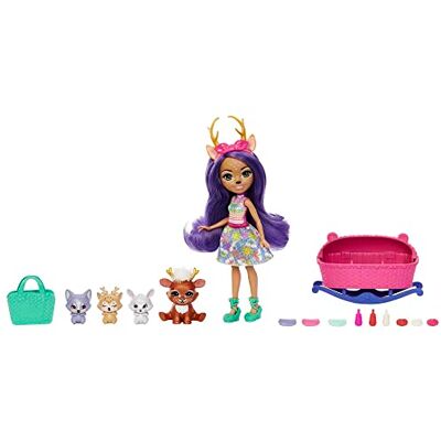 Enchantimals Coffrets Meilleurs Amis des Bébés, Petite poupée, Figurine Amie, 3 bébés Animaux et Accessoires, Boîte à Surprises, Jouet Enfant, Dès 3 Ans, HLK84 - Publicité Enchantimals Coffrets Meilleurs Amis des Bébés, Petite poupée, Figurine Amie, 3 bébés Animaux et Accessoires, Boîte à Surprises, Jouet Enfant, Dès 3 Ans, HLK84 - Publicité