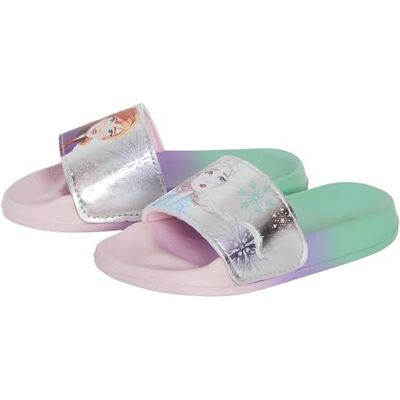 Disney La Reine des Neiges 2 Sandales pour filles Elsa Anna Arc-en-ciel dégradé Enfants Sandales d'été légères et imperméables pour la plage et la piscine, rose/violet, 10 UK Child - Publicité Disney La Reine des Neiges 2 Sandales pour filles Elsa Anna Arc-en-ciel dégradé Enfants Sandales d'été légères et imperméables pour la plage et la piscine, rose/violet, 10 UK Child - Publicité