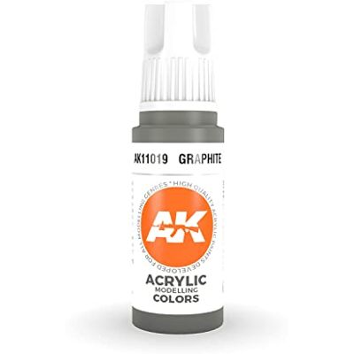 AK Interactive 3rd Gen Acrylic Graphite 17ml - Publicité AK Interactive 3rd Gen Acrylic Graphite 17ml - Publicité