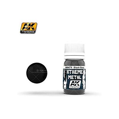 AK Interactive Extreme Metal Paints Blackbase - Publicité AK Interactive Extreme Metal Paints Blackbase - Publicité
