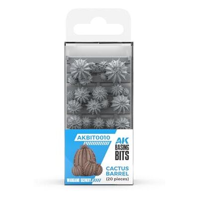 AK Interactive AK RESIN AKBIT0010 CACTUS BARREL BASING BITS (20pcs) - Publicité AK Interactive AK RESIN AKBIT0010 CACTUS BARREL BASING BITS (20pcs) - Publicité