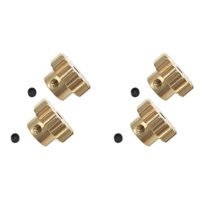 Paowsietiviity Lot de 2 pignons en laiton 17T pour moteur WLtoys 12428 12423 12628 - Publicité Paowsietiviity Lot de 2 pignons en laiton 17T pour moteur WLtoys 12428 12423 12628 - Publicité