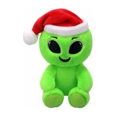 Ty Beanie Boo Comet The Green Alien avec un chapeau rouge pour Noël 2015-15,2 cm - Publicité Ty Beanie Boo Comet The Green Alien avec un chapeau rouge pour Noël 2015-15,2 cm - Publicité