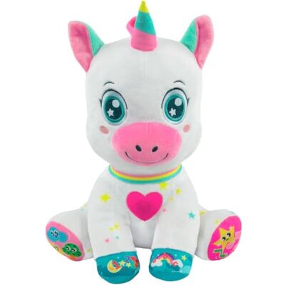 Clementoni Baby Licorne Interactive 55556 Peluche Interactive pour bébés éducative, multisensorielle et Musicale à partir de 6 Mois - Publicité Clementoni Baby Licorne Interactive 55556 Peluche Interactive pour bébés éducative, multisensorielle et Musicale à partir de 6 Mois - Publicité