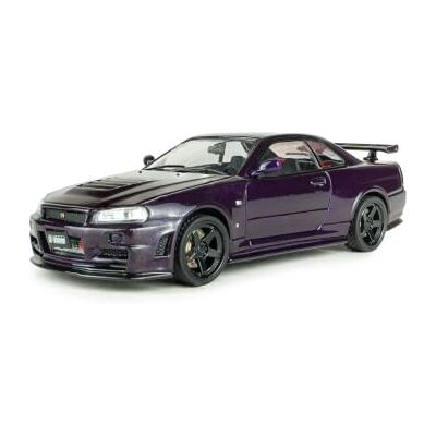 Solido 1:43 Nissan Skyline GT-R (BNR34) with NISMO Parts Midnight Purple 2005 - Publicité Solido 1:43 Nissan Skyline GT-R (BNR34) with NISMO Parts Midnight Purple 2005 - Publicité