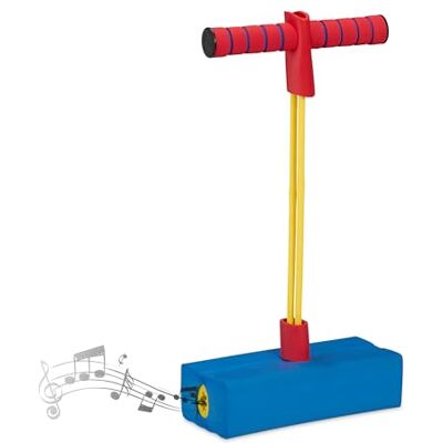 Relaxdays Pogo Jumper Enfants, jusqu'à 80 kg, Jouet de Saut, Bungee Hopper, siffleur, Mousse, coloré, 42x22x10 cm - Publicité Relaxdays Pogo Jumper Enfants, jusqu'à 80 kg, Jouet de Saut, Bungee Hopper, siffleur, Mousse, coloré, 42x22x10 cm - Publicité