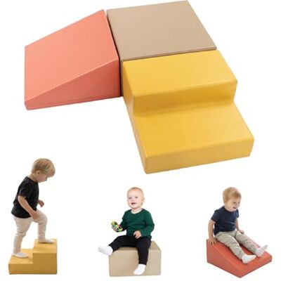 IGLU Soft Play Lot de 3 Bloc Mousse motricité bébé de Souples géants en Mousse Montessori Parcours de Motricité Enfant Fabriqué en Europe (Pastel Autumn) - Publicité IGLU Soft Play Lot de 3 Bloc Mousse motricité bébé de Souples géants en Mousse Montessori Parcours de Motricité Enfant Fabriqué en Europe (Pastel Autumn) - Publicité