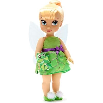 Disney Poupée Fée Clochette, Collection Animator, Peter Pan, 39 cm / 15" avec Chevelure réaliste et Tenue, Peluche Tic-Tac en Satin, poupée pour Les Enfants de 3 Ans et Plus. Publicité Disney Poupée Fée Clochette, Collection Animator, Peter Pan, 39 cm / 15" avec Chevelure réaliste et Tenue, Peluche Tic-Tac en Satin, poupée pour Les Enfants de 3 Ans et Plus. Publicité