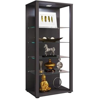 VCM vitrine en Verre Colonne Bois Verre vitrine de Collection vitrine de Verre vitrine de Stand vitrine Glasol LLL Noir - Publicité VCM vitrine en Verre Colonne Bois Verre vitrine de Collection vitrine de Verre vitrine de Stand vitrine Glasol LLL Noir - Publicité