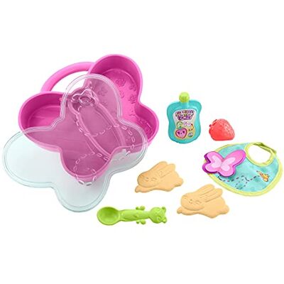 Mattel My Garden Baby coffret L’Heure du Repas, 7 accessoires pour poupon bébé papillon dont boîte, cuillère et bavoir, jouet pour enfant dès 3 ans, HBJ69 - Publicité Mattel My Garden Baby coffret L’Heure du Repas, 7 accessoires pour poupon bébé papillon dont boîte, cuillère et bavoir, jouet pour enfant dès 3 ans, HBJ69 - Publicité