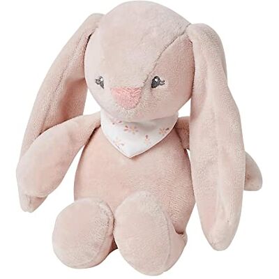 Nattou Mini-Peluche en polyester, Pomme le Lapin, Hochet intégré, Env. 20 cm, Alice et Pomme, Rose poudré - Publicité Nattou Mini-Peluche en polyester, Pomme le Lapin, Hochet intégré, Env. 20 cm, Alice et Pomme, Rose poudré - Publicité