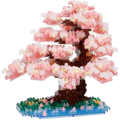 KAWADA Bandai Nanoblock Cerisier en Fleurs Deluxe Figurine en Briques Jeu de Construction Cerisier 990 Briques Kit Construction Figurines en Pixel Arbre à Construire en Mini-Briques NBC048 - Publicité KAWADA Bandai Nanoblock Cerisier en Fleurs Deluxe Figurine en Briques Jeu de Construction Cerisier 990 Briques Kit Construction Figurines en Pixel Arbre à Construire en Mini-Briques NBC048 - Publicité
